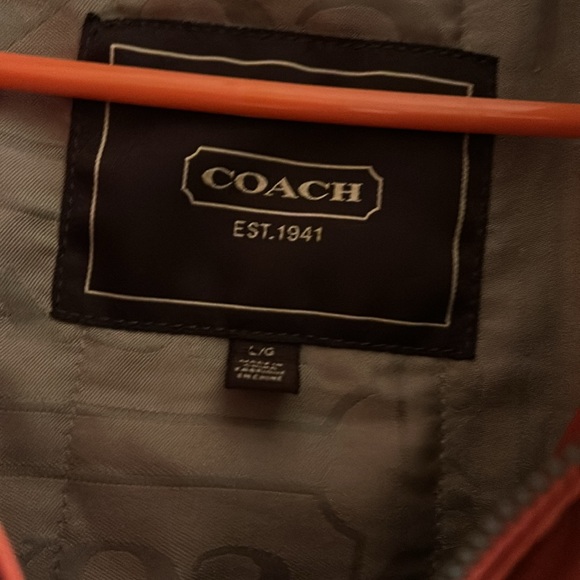 Coach Orange Raincoat for Stylish Protection - Picture 2 of 16